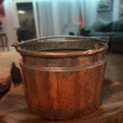 Antique French/Islamic Silver Welded Copper Kettle