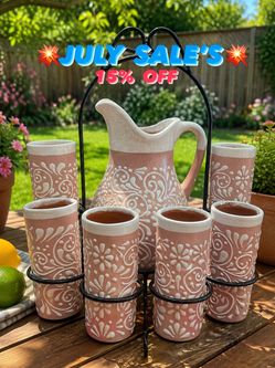 💥JULY SALE 15% OFF 💥 Talavera pitcher set