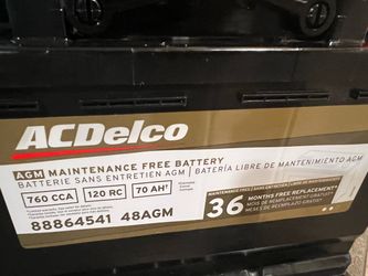ACDelco 48AGM AGM Car Battery 760 CCA