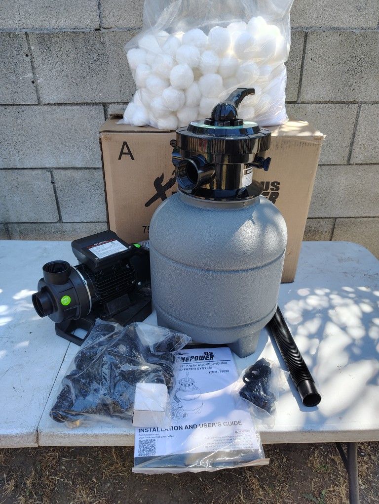 NEW 12" Sand Filter Above Ground Pools NUEVO