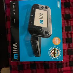 BOX ONLY Nintendo Wii U Deluxe Set Console NintendoLand Empty Box