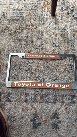 License plate frame
