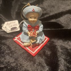 NWOT Ashton Drake “Amanda” Porcelain Baby Christmas Ornament