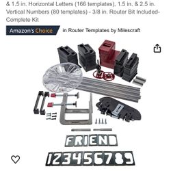 Miles Craft Pro 1212  Engraving Templates 40