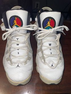 Nike Air Jordan 6 Rings sneakers in the "Confetti" or "Paint Splatter"