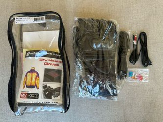 AGV Venture Heat 12V Heated Carbon Street Gloves Size M Riding Gear VH-BX325M