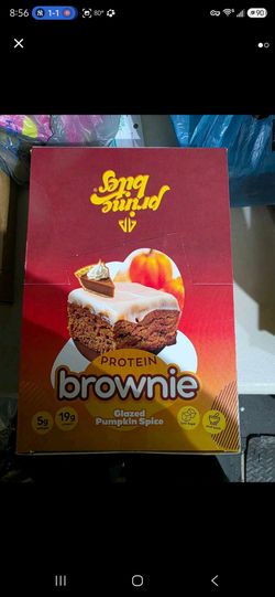 Protein brownies glazed pumpkin spice