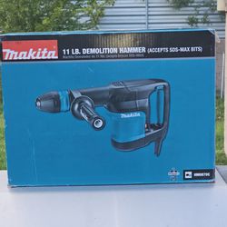 Makita 10 Amp Corded SDS-MAX 11 lbs. Variable Speed Demolition Hammer with Soft Start Side Handle and Hard Case

Brand New Tool Cash Or Zelle 