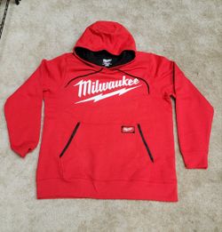 Men's X-Large Red Midweight Long-Sleeve Pullover Hoodie