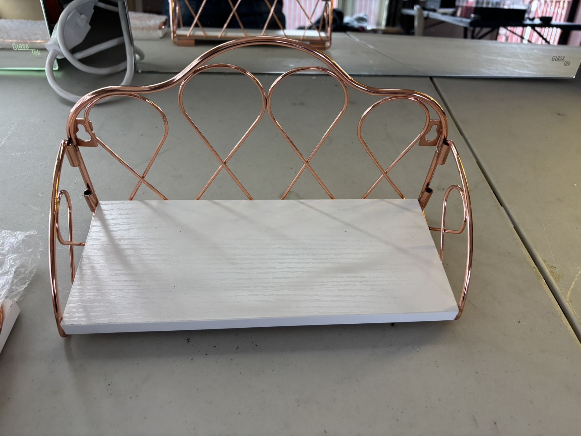 Royal Pink And White NEW shelves 