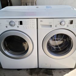 LG front Washer and gas Dryer