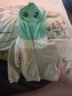 Kid's Baby Yoda Zip Up Hoodie