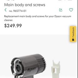 New Dyson Main Body For V6 Vacuum 