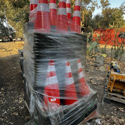 Traffic Cones new Rubber Solid Bottom