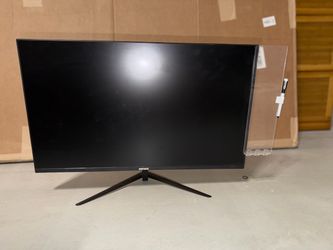 Element computer monitor 27” plus clear notes panel with white board marker.