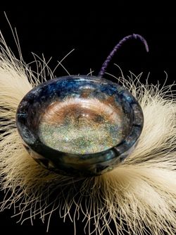 Handmade Resin Bowl with Holographic Glitter