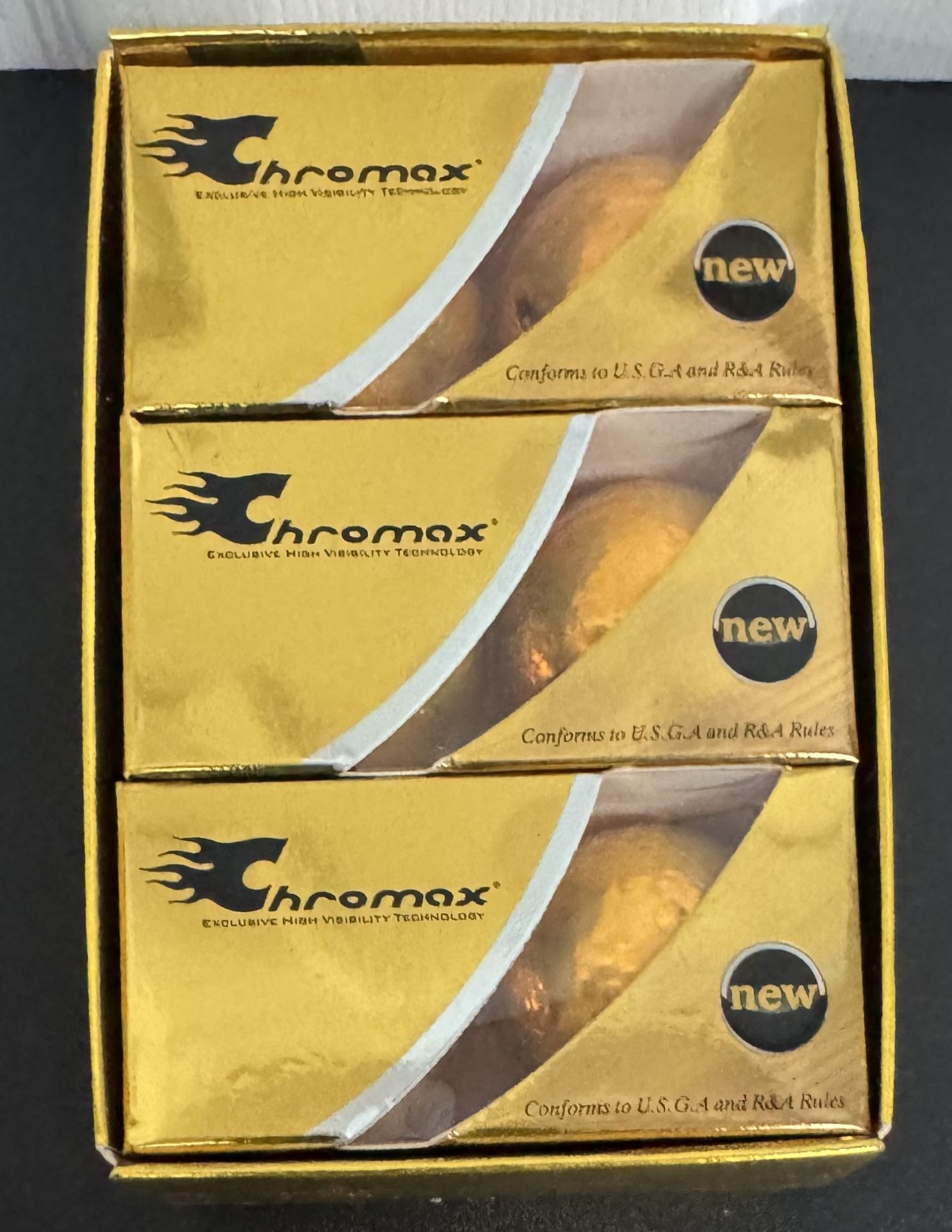 9 Chromax Golf Golden Balls $10 for All
