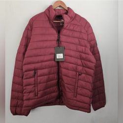 Men's ZeroXposur Lightweight Quilted Puffer Jacket Burgundy XL