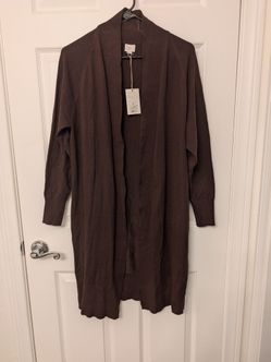 Target Chocolate Brown Open Cardigan