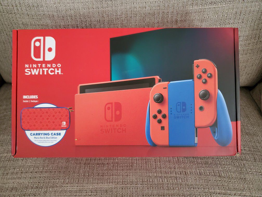 Nintendo Switch Mario Red & Blue Edition Console (New)
