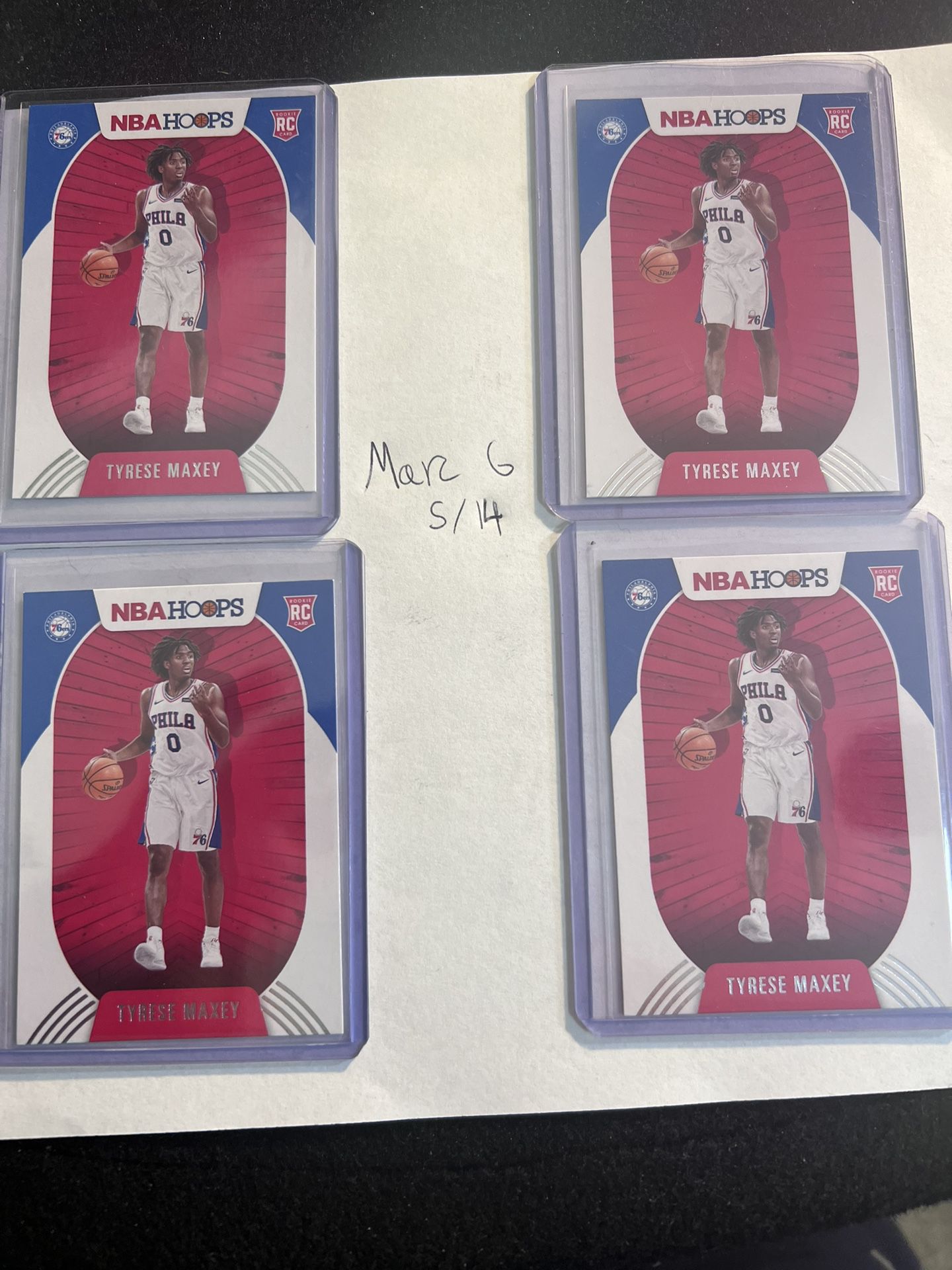 Tyrese Maxey 20-21 Rc Hoops Lot Rookie 