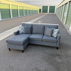 Beautiful Gray Sofa Lounge Couch + Free Delivery