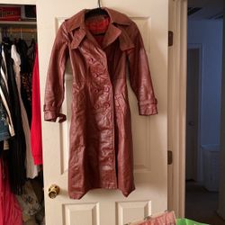 Vintage Red Leather Jacket 