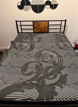Queen Size Mattress & Platform Frame