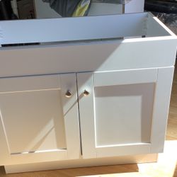 White Bathroom Cabinet 