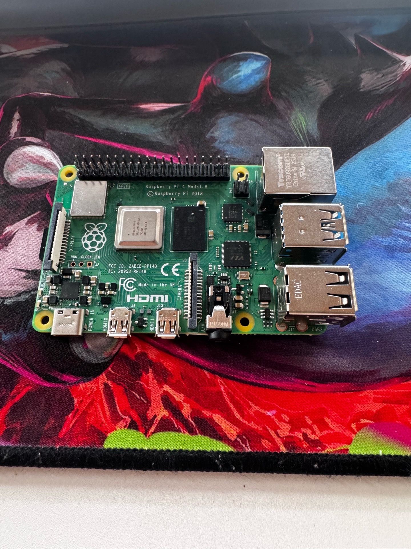 Raspberry Pi 4 Model B 2019 Quad core 64 Bit WiFi Bluetooth (4GB)