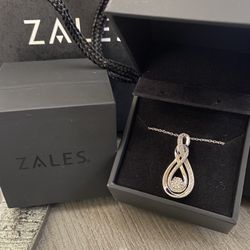 Valentines 💘 Gift Diamond Accent Pendant With Sterling Silver Chain