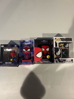 Marvel Funko Spider-Man & Venom 4-Piece Collector Bundle – GITD / Exclusives