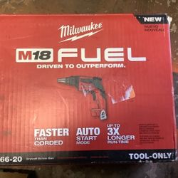 Milwaukee M18 FUEL 18-Volt Lithium-Ion Brushless Cordless Drywall Screw Gun (Tool-Only) Used good condition