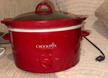 Crockpot Red SCV401-TR 4-Quart Manual Slow Cooker