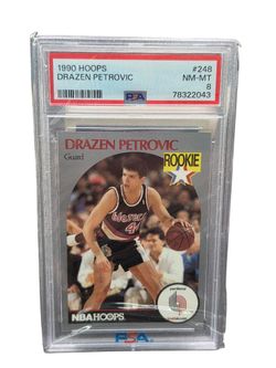 1990 Hoops Drazen Petrovic #248 NM-8 PSA! (AZP032329)