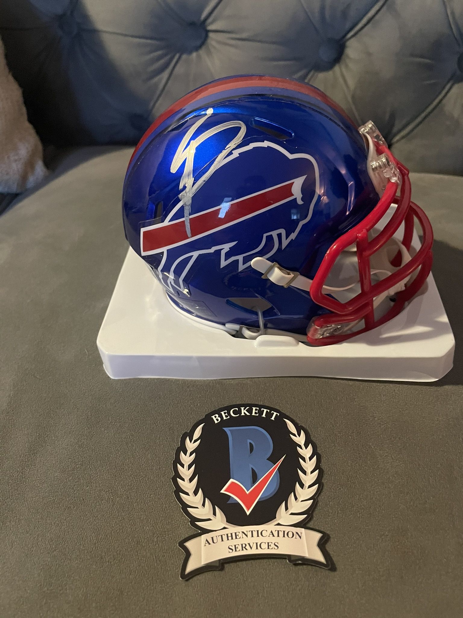 Authentic Signed Mini Helmet