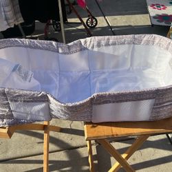 Baby Changing Basket Grey An White 