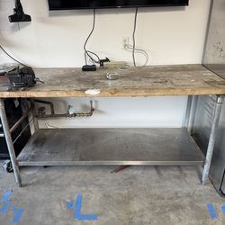 Free - Lab grade workbench and storage unit. 72”x30” & 42”x16”