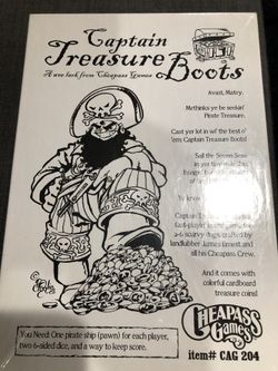 Cheapass Games Captain Treasure Boots Board Game New