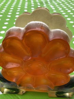 Acrylic Vintage Napkin Holder Orange Sunflower