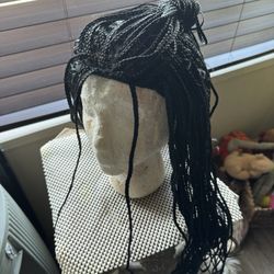 Braided Blk Synthetic Wig 