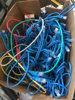Full box of cat cables cat-6 cat 5 internet cables