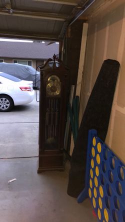 Grandfather clock super old sober valauable sold as is