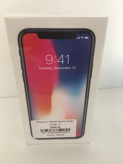 iPHONE X 64GB- UNLOCKED- BRAND NEW SEAL!!!!