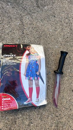 Extra large child, Chucky costume with knife