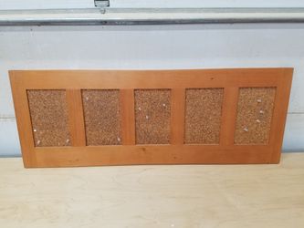 Rustic reclaimed cork board bulletin