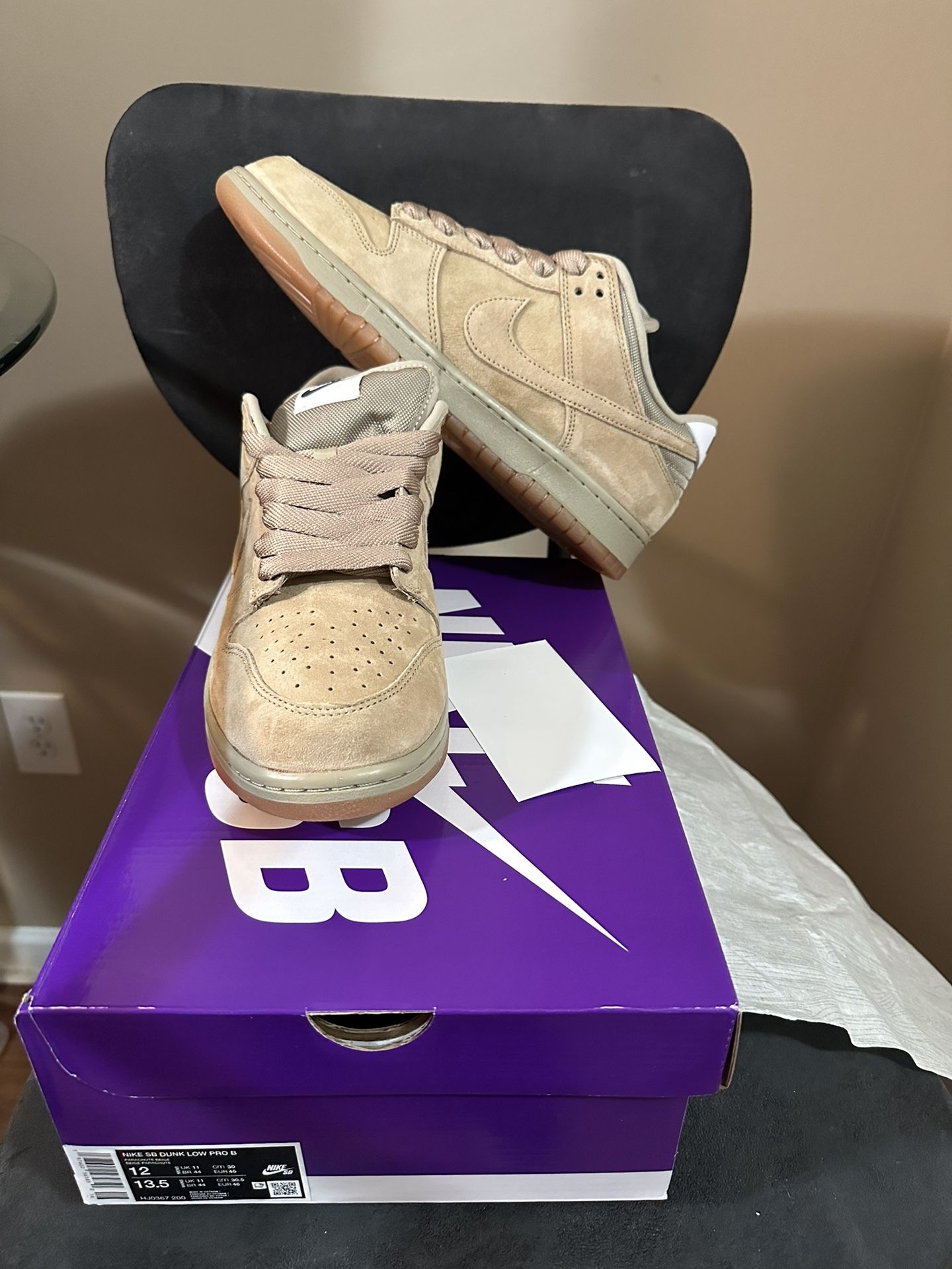 Nike Sb Dunk Pro B Parachute Beige Size 12 DS $125