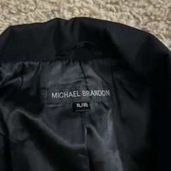 Michael Brandon Black Zip Up Jacket