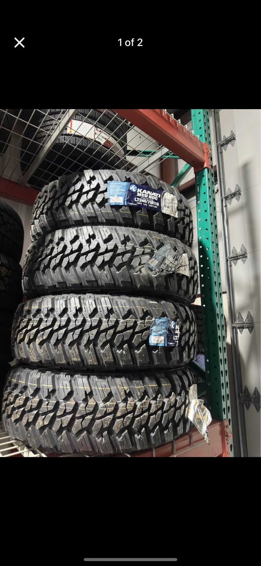 245/75/16LT Kanati Mud Hog M/T 10ply Tires