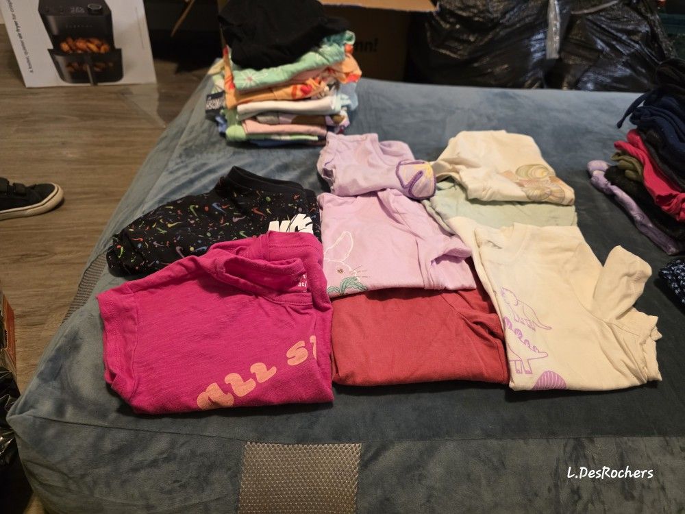 4T Girls Short Sleeve Shirts